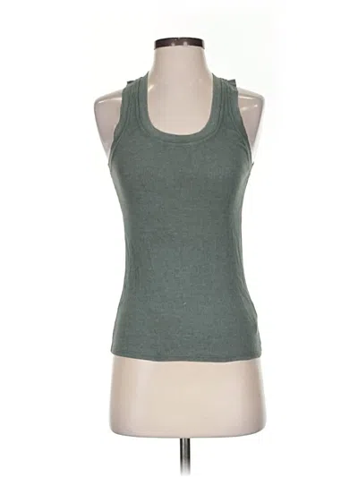 Pre-owned Aerie Tank Top Green Halter Neckline Tops