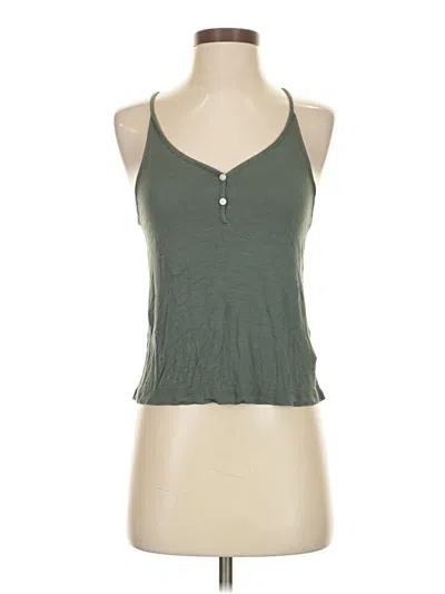Pre-owned Aerie Tank Top Green Halter Neckline Tops