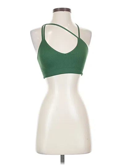 Pre-owned Aerie Tank Top Green Halter Neckline Tops