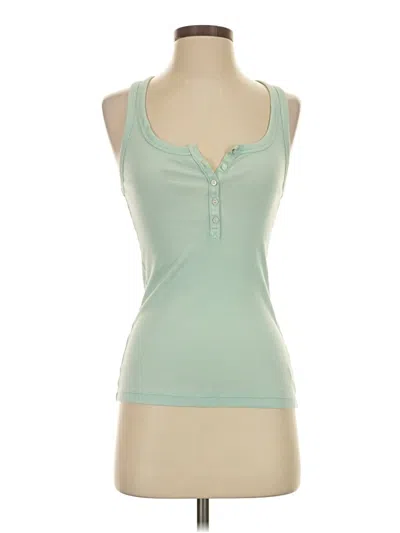 Pre-owned Aerie Tank Top Green Halter Neckline Tops
