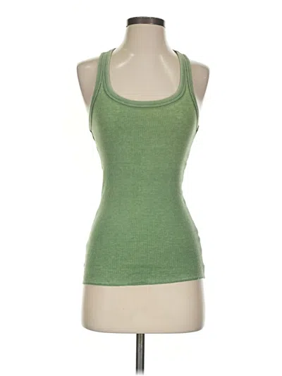 Pre-owned Aerie Tank Top Green Halter Neckline Tops