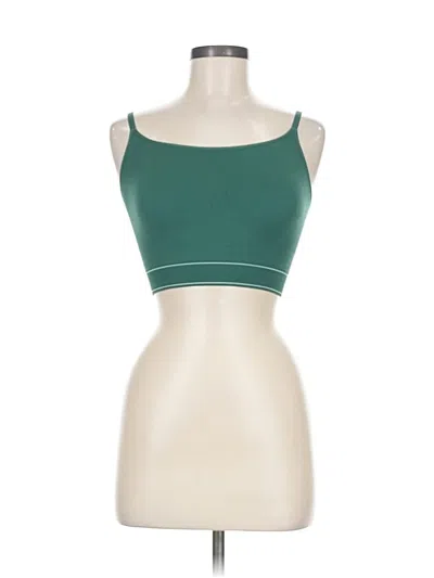 Pre-owned Aerie Tank Top Green Strapless Neckline Tops