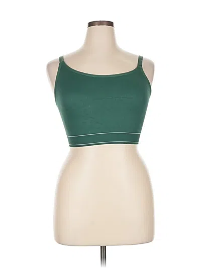 Pre-owned Aerie Tank Top Green Strapless Neckline Tops