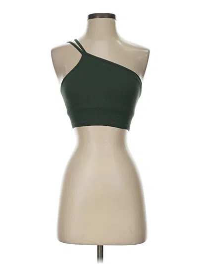 Pre-owned Aerie Tank Top Green Strapless Neckline Tops