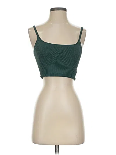 Pre-owned Aerie Tank Top Green Strapless Neckline Tops
