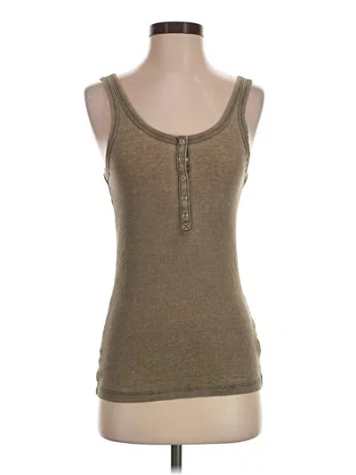 Pre-owned Aerie Tank Top Green Strapless Neckline Tops
