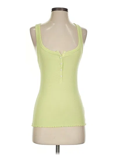 Pre-owned Aerie Tank Top Green Sweetheart Neckline Tops