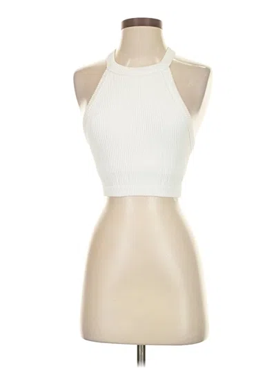 Pre-owned Aerie Tank Top Ivory Halter Neckline Tops