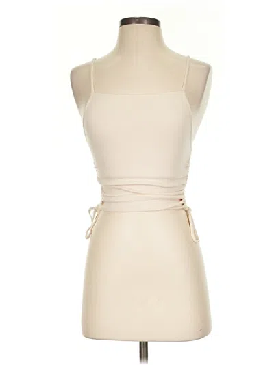 Pre-owned Aerie Tank Top Ivory Halter Neckline Tops