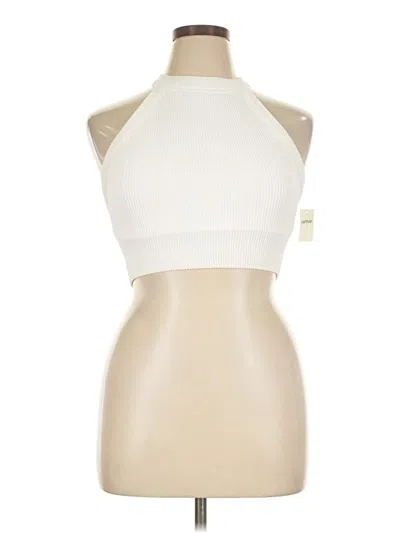 Aerie Tank Top Ivory Halter Neckline Tops