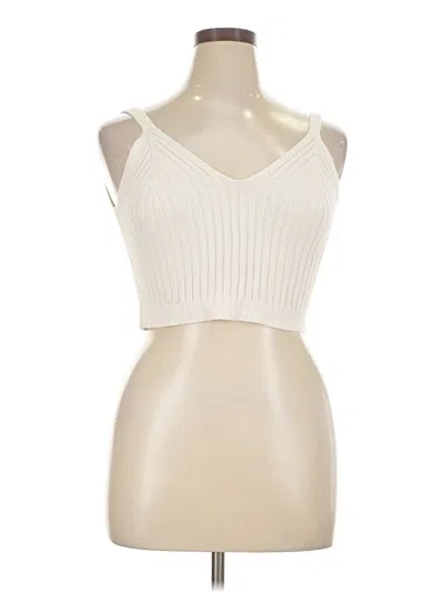 Pre-owned Aerie Tank Top Ivory Strapless Neckline Tops