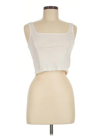 Pre-owned Aerie Tank Top Ivory Strapless Neckline Tops