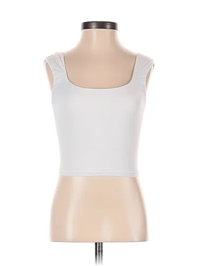 Pre-owned Aerie Tank Top Ivory Strapless Neckline Tops In White