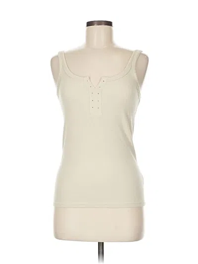 Pre-owned Aerie Tank Top Ivory Strapless Neckline Tops In White