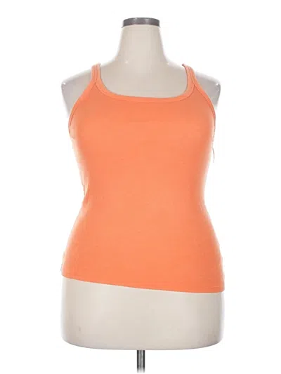 Pre-owned Aerie Tank Top Orange Halter Neckline Tops