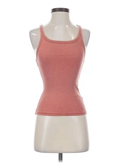 Pre-owned Aerie Tank Top Orange Halter Neckline Tops