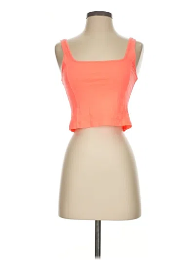 Pre-owned Aerie Tank Top Orange Strapless Neckline Tops
