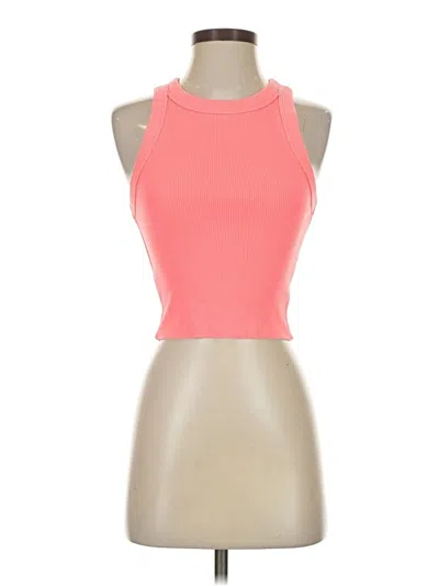 Pre-owned Aerie Tank Top Pink Halter Neckline Tops