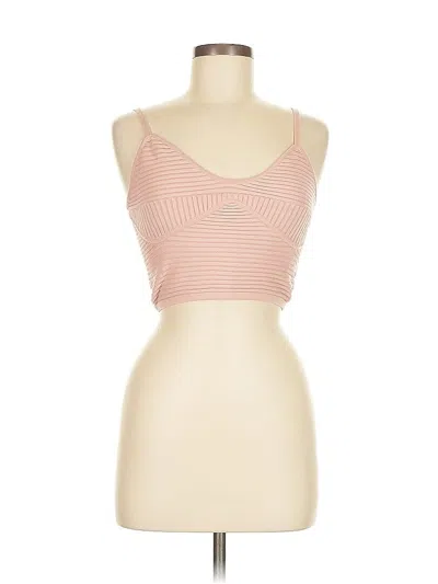 Pre-owned Aerie Tank Top Pink Strapless Neckline Tops