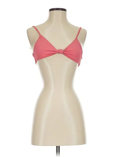 Pre-owned Aerie Tank Top Pink Strapless Neckline Tops