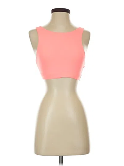 Pre-owned Aerie Tank Top Pink Strapless Neckline Tops
