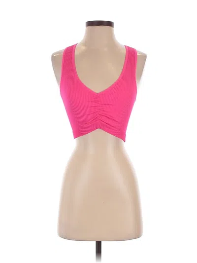 Pre-owned Aerie Tank Top Pink Sweetheart Neckline Tops