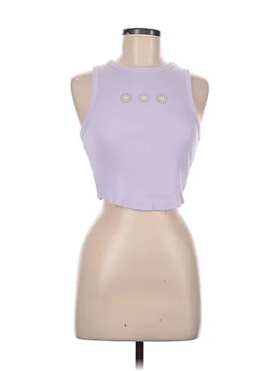 Pre-owned Aerie Tank Top Purple Halter Neckline Tops