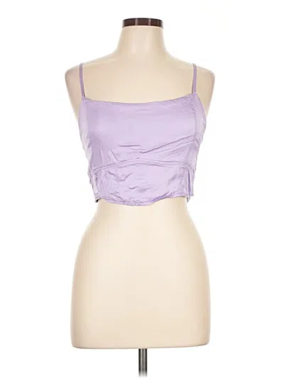 Pre-owned Aerie Tank Top Purple Strapless Neckline Tops