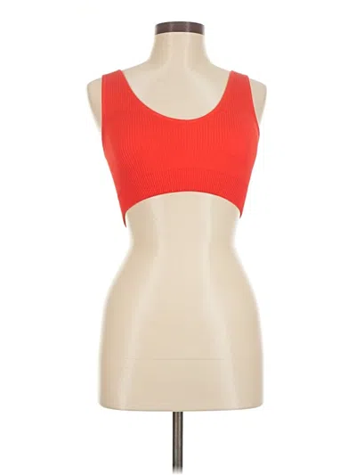 Pre-owned Aerie Tank Top Red Strapless Neckline Tops