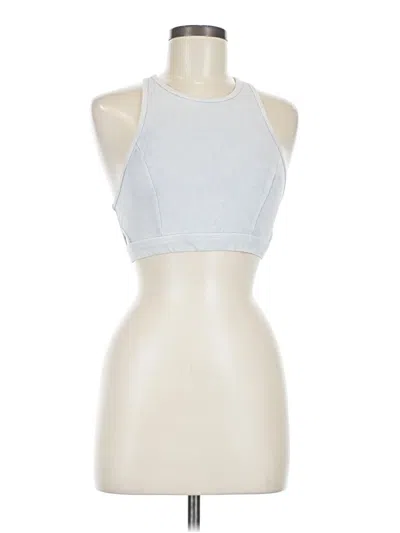Pre-owned Aerie Tank Top Silver Halter Neckline Tops
