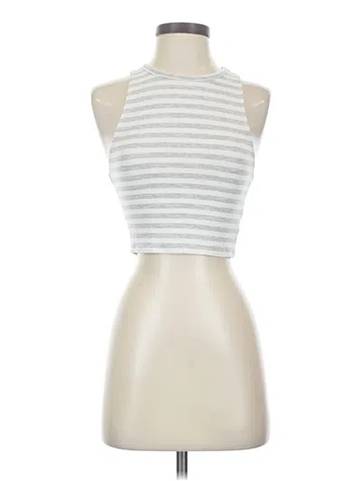 Pre-owned Aerie Tank Top Silver Halter Neckline Tops