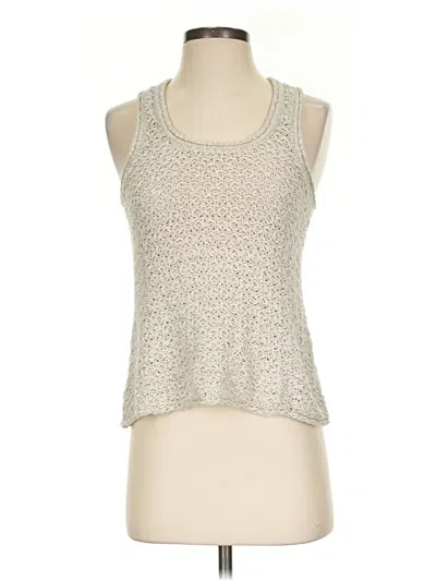 Pre-owned Aerie Tank Top Silver Halter Neckline Tops