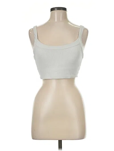 Pre-owned Aerie Tank Top Silver Strapless Neckline Tops