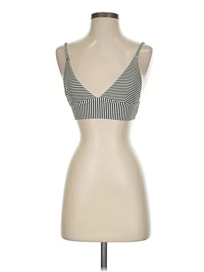 Pre-owned Aerie Tank Top Silver Strapless Neckline Tops