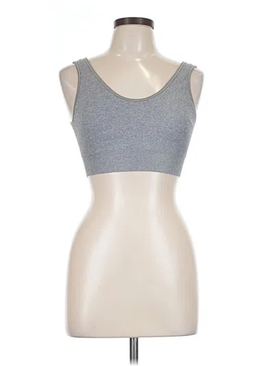 Pre-owned Aerie Tank Top Silver Strapless Neckline Tops