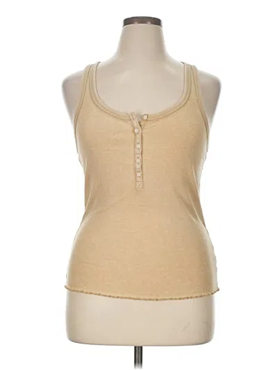 Pre-owned Aerie Tank Top Tan Halter Neckline Tops