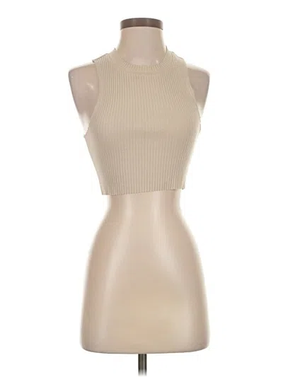 Pre-owned Aerie Tank Top Tan Halter Neckline Tops