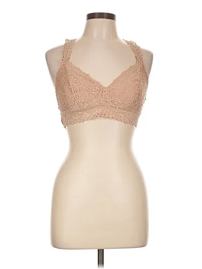 Pre-owned Aerie Tank Top Tan Halter Neckline Tops