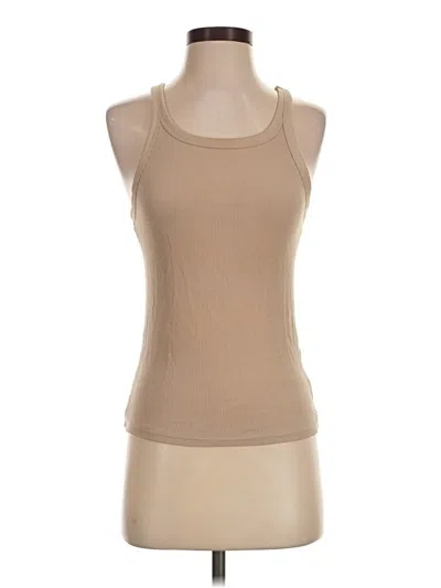 Pre-owned Aerie Tank Top Tan Halter Neckline Tops