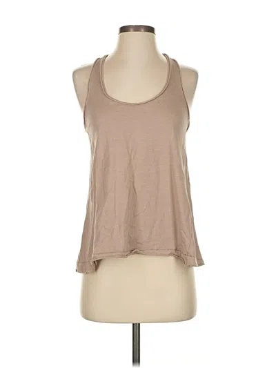 Pre-owned Aerie Tank Top Tan Halter Neckline Tops In Brown