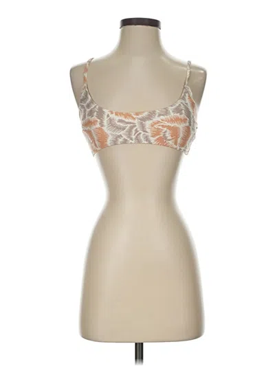 Pre-owned Aerie Tank Top Tan Strapless Neckline Tops