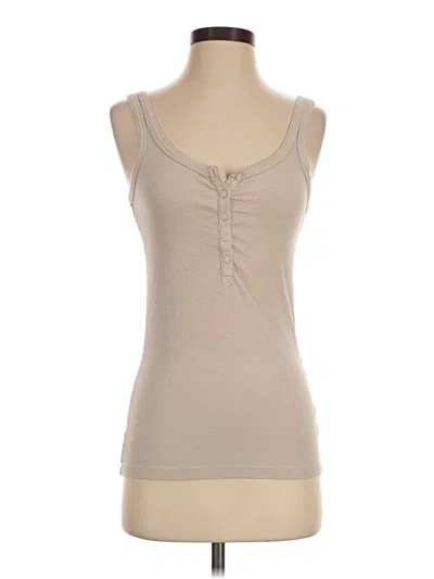 Pre-owned Aerie Tank Top Tan Strapless Neckline Tops