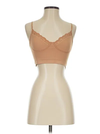 Pre-owned Aerie Tank Top Tan Sweetheart Neckline Tops
