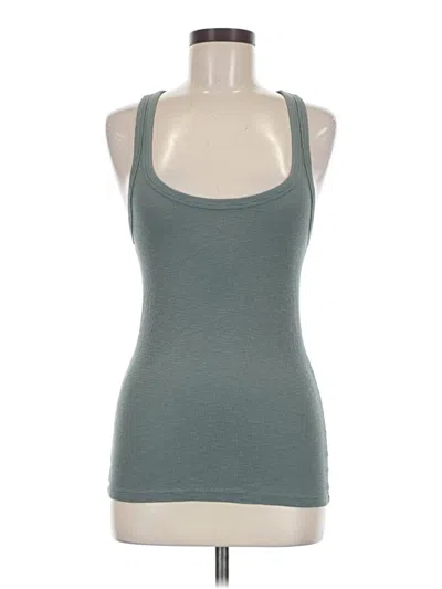 Pre-owned Aerie Tank Top Teal Halter Neckline Tops