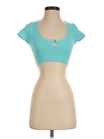 Pre-owned Aerie Tank Top Teal Keyhole Neckline Tops