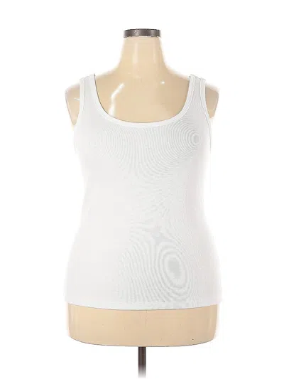 Pre-owned Aerie Tank Top White Halter Neckline Tops