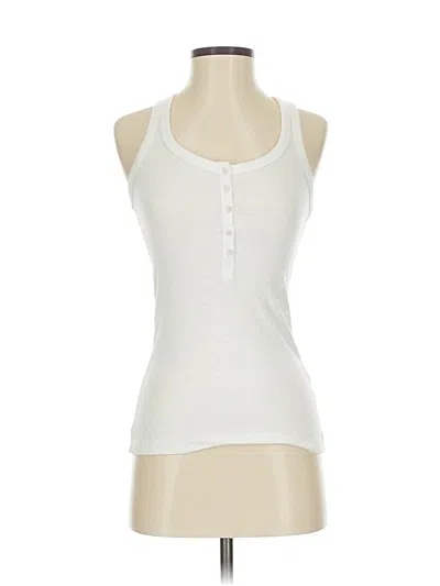 Pre-owned Aerie Tank Top White Halter Neckline Tops