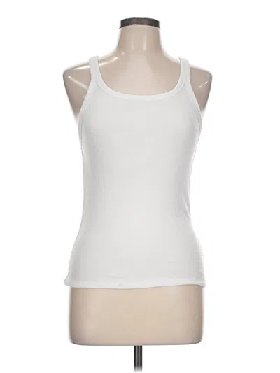 Pre-owned Aerie Tank Top White Halter Neckline Tops