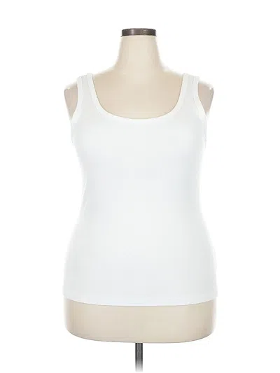 Pre-owned Aerie Tank Top White Strapless Neckline Tops