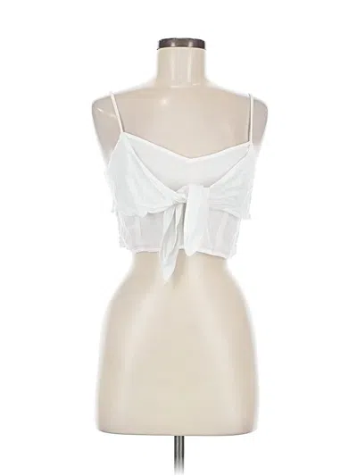 Pre-owned Aerie Tank Top White Strapless Neckline Tops